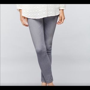 AG Secret Fit Belly Maternity Gray Skinny Jeans